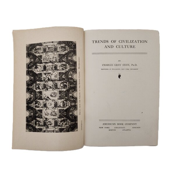 Trends of Civilization and Culture 1932Hardcover by Charles Gray Shaw - Picture 4 of 8